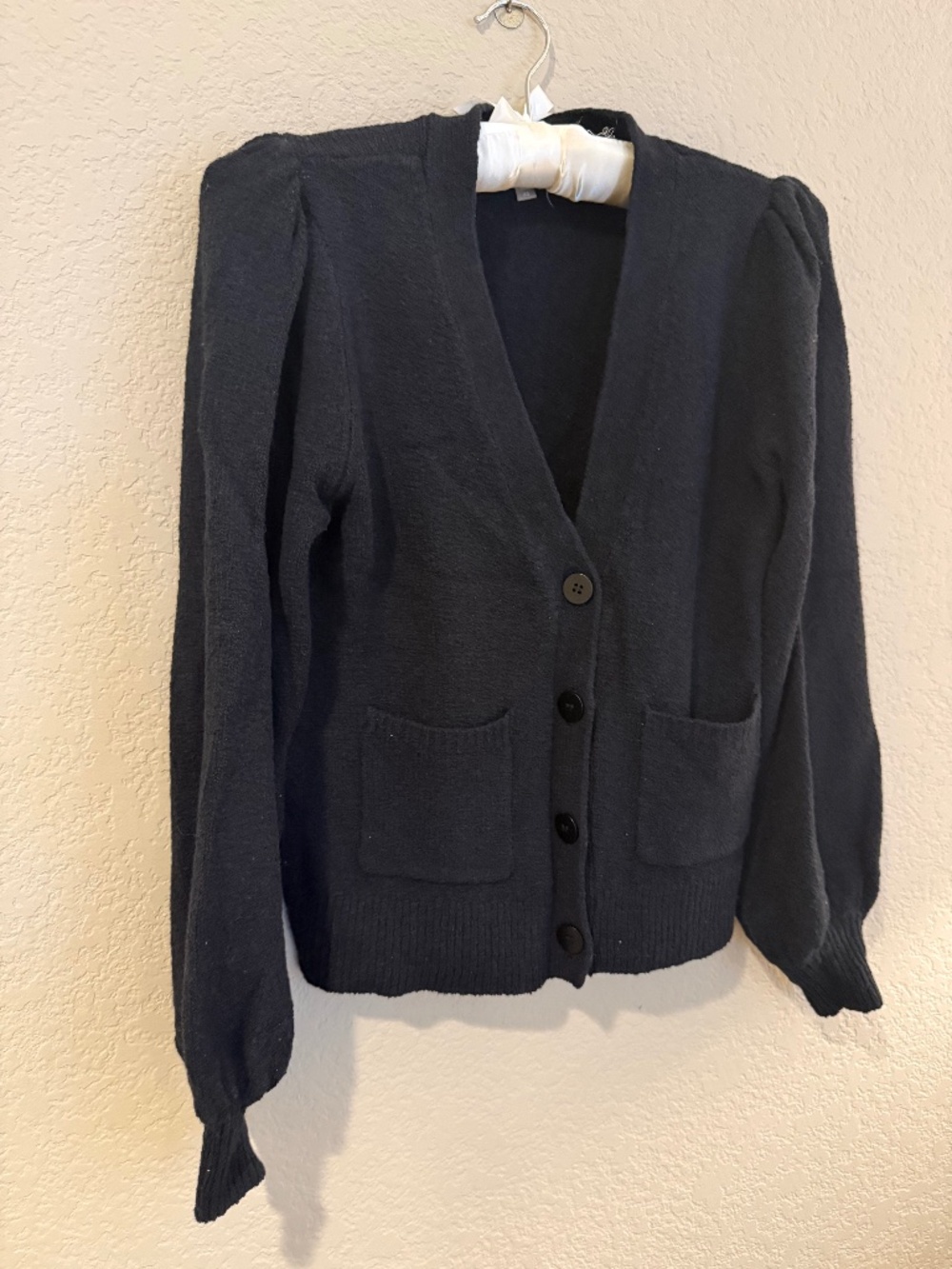 LILLA P puff cardigan